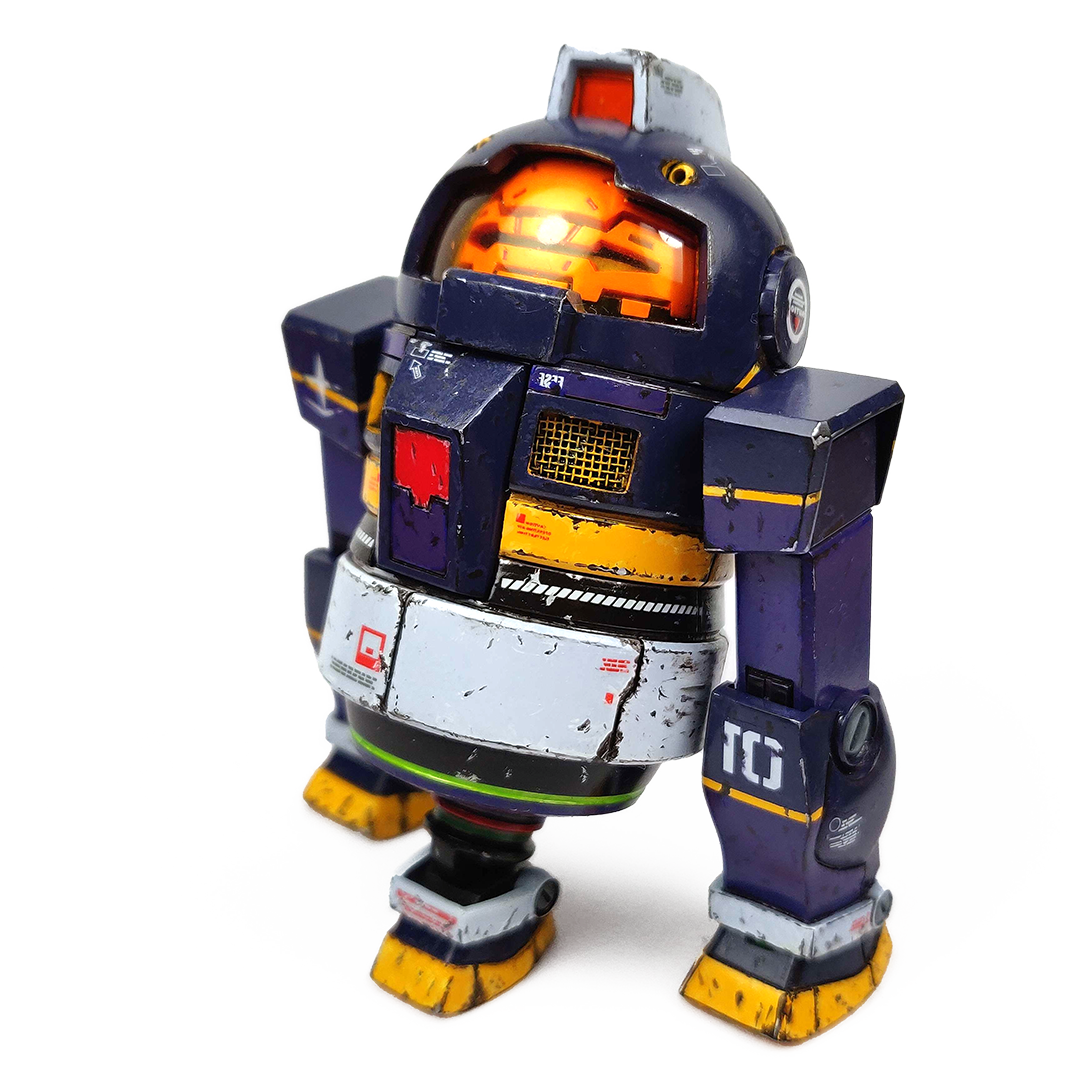 Netherbuilds resin garage kit: D-droid GM, R2D2 Gundam model kit